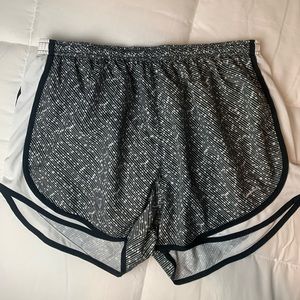 Nike dri-fit Lg black and white athletic shorts